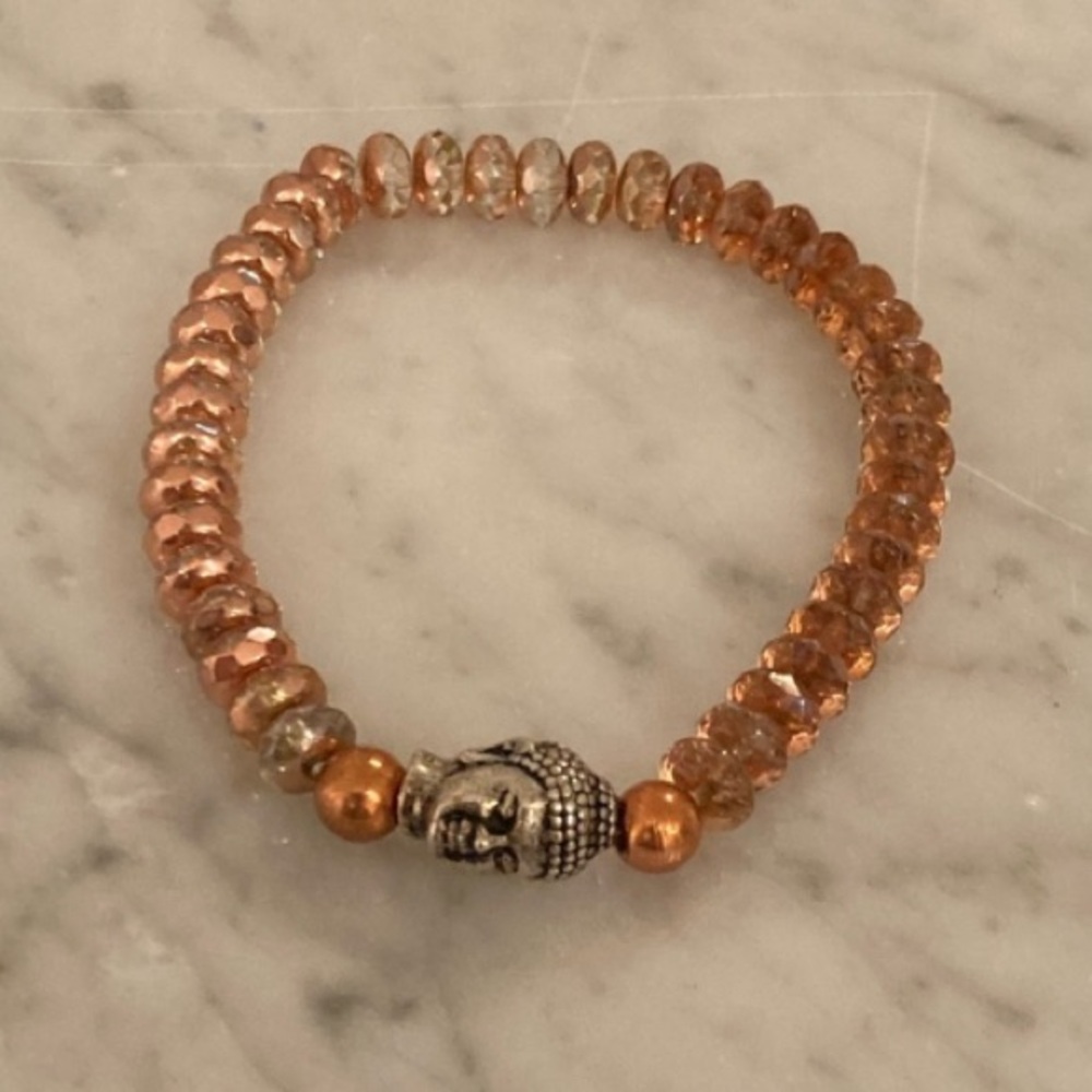 🔸NWT🔸 Czech Glass Buddha Bracelet